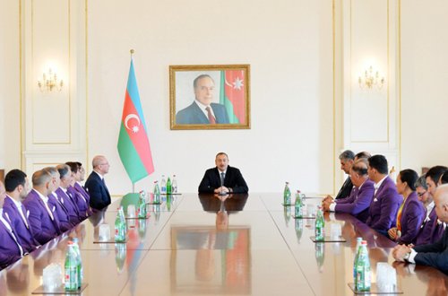 Prezident paralimpiyaçılarla görüşdü