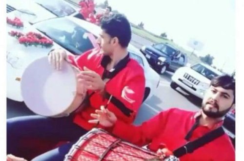 Bakıda qeyri-adi toy karvanı – VİDEO