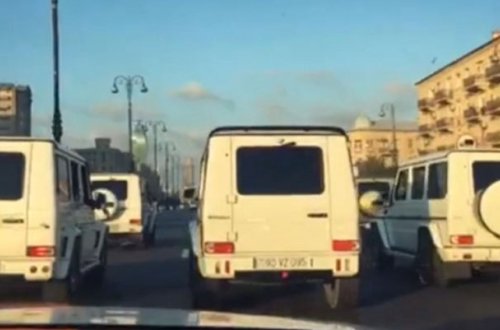 Bakıda “Gelandewagen”li toy karvanı - Video