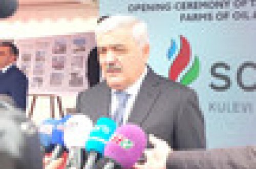 Gürcüstanın Kulevi terminalında iki yeni qaz anbarının açılışı olub