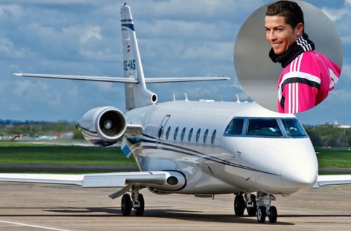 Ronaldonun təyyarəsi qəzaya düşdü - FOTOLAR