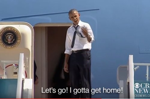 “Gəl gedək, mən evə getməliyəm” - Obama+Video