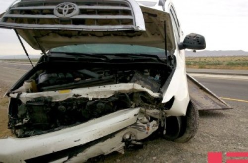 Şəmkirdə ağır qəza: 1 ölü, 1 yaralı