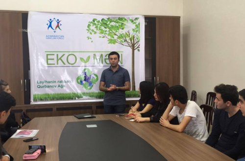 “Eko Mən!” layihəsinin icrası davam edir  - GƏNCLƏR FONDUNUN DƏSTƏYİ İLƏ