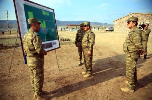 Zakir Həsənov poliqonda - FOTOLAR