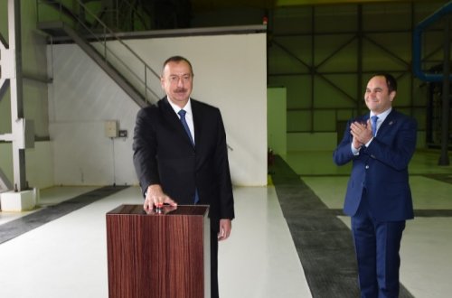 Prezident oksigen zavodunun açılışında - FOTOLAR