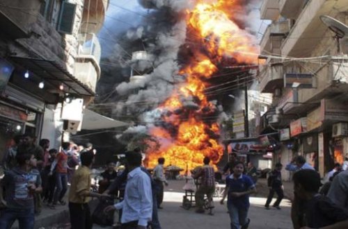 Hələbə hava hücumu - Azı 25 ölü