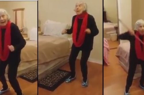 Qoca nənənin bu rəqsi - izlənmə rekordu qırır - VİDEO
