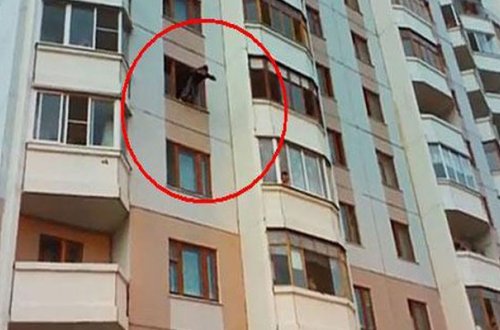 Bakıda 20 yaşlı qız binadan yıxıldı