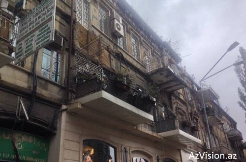 Bakının mərkəzində uçqun - FOTOLAR