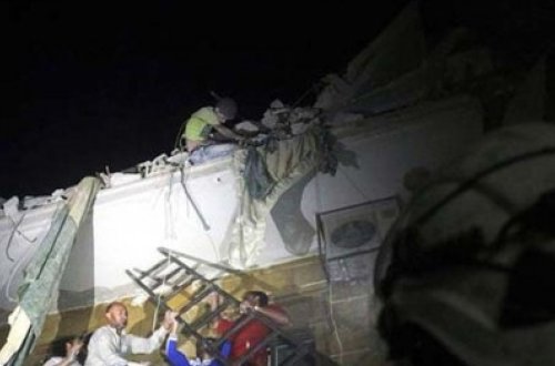 Dağıntılar altından sağ çıxarılan uşaq hər kəsi təəccübləndirdi - FOTOLAR