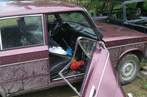 Sürücünün öldüyü dəhşətli qəzanın görüntüləri yayıldı - FOTO