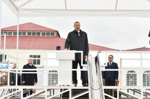 Ölkə başçısı Ağstafada açılışlar etdi - FOTOLAR