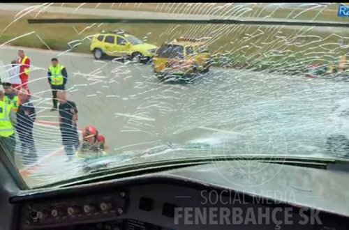 “Fənərbaxça”nın təyyarəsi təcili eniş etdi - Fotolar