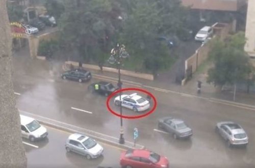 Yol polisinin qayda pozuntusuna — RƏY + VİDEO