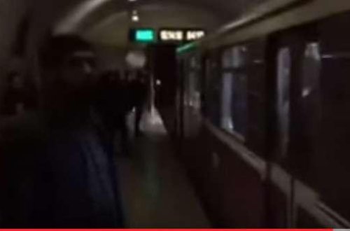 Bakı metrosu zülmətə qərq oldu - VİDEO