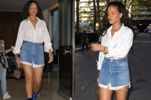 Rihannanın bu geyimi dəbə düşsə... - FOTOLAR