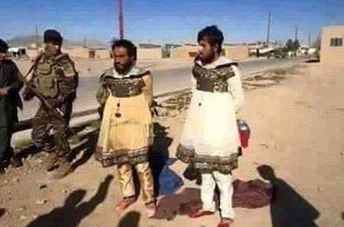 İŞİD-çilər qadın paltarında qaçırlar - FOTO
