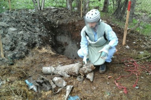 Tərtərdə raket qalıqları aşkarlandı