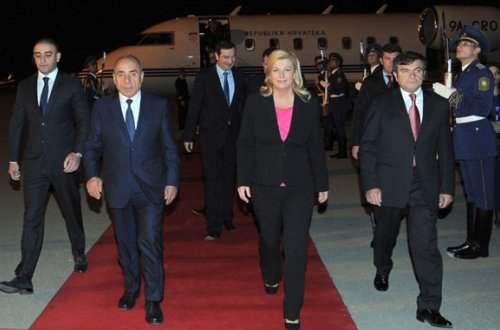 Xorvatiya prezidenti Azərbaycana rəsmi səfərə gəlib