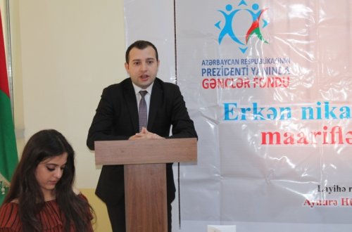 “Erkən nikahlara qarşı maarifləndirmə”layihəsinin bağlanış tədbiri keçirilib