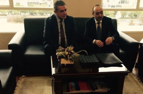 Əli Həsənov Türkiyədə danışıqlarda – FOTO