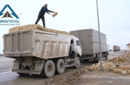 Yük maşını 600 manat cərimələndi