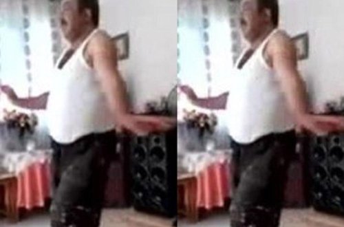 Yaşlı kişinin oriyental rəqsi rekord qırır - VİDEO