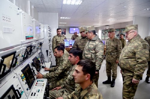 Zakir Həsənov yeni poliqonun açılışında-FOTOLAR