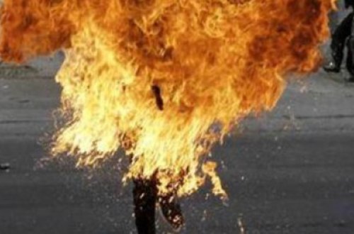 Bakıda DƏHŞƏT: Keçmiş arvadının üstünə benzin töküb yandırdı