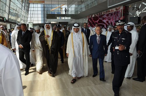 Kəmaləddin Heydərov Qətər şeyxləri ilə birgə - FOTOLAR