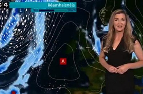 Aparıcını canlı efirdə ildırım vurdu- VİDEO