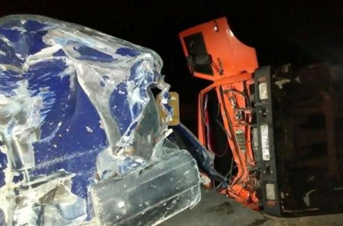 Sumqayıt yolunda zəncirvari qəza: 6 avtomobil toqquşdu — FOTOLAR