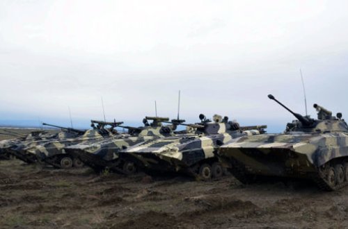 Cəbhədə irihəcmli hərbi təlimləri başlayıb – FOTOLAR