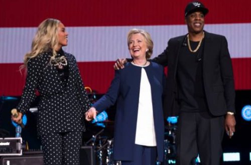 Beyons və Cey Zi Klintonu dəstəkləyir