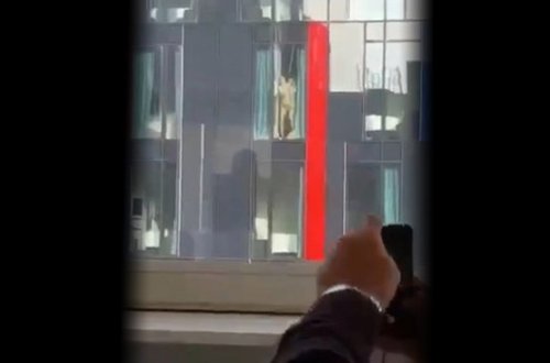 OTELİN PƏNCƏRƏSİNDƏ SEKSLƏ MƏŞĞUL OLDULAR - GİZLİ ÇƏKİLİŞ ( VİDEO)