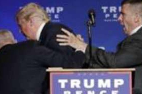 Trampın çıxışı zamanı HƏYƏCAN — Namizədi səhnədən düşürdülər