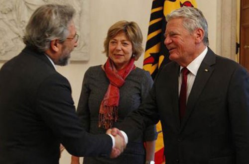 Can Dündar Almaniya prezidenti və xanımı ilə görüşdü - Fotolar