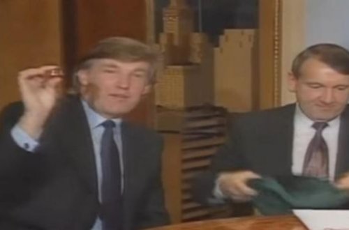 Donald Tramp püşkatmada - VİDEO