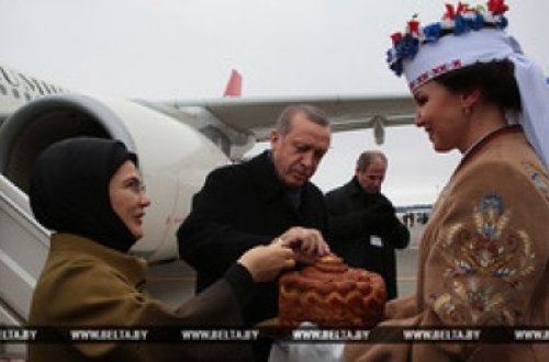 Türkiyə prezidenti Belarusda rəsmi səfərdədir- FOTOLAR