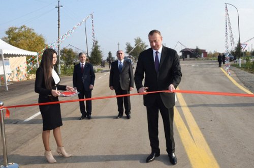 Beyləqanda yeni yol istifadəyə verildi - Fotolar