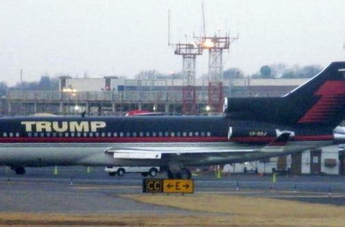 Trampın 100 milyonluq şəxsi təyyarəsi - VİDEO