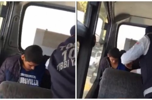 Bakıda avtobusda xoşagəlməz hal (VİDEO)