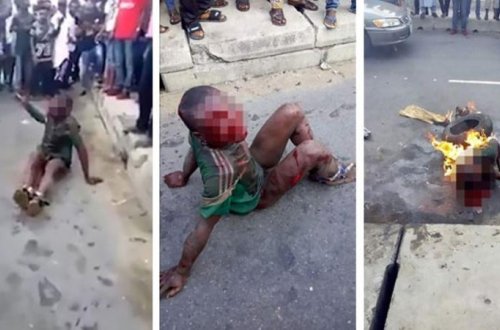 DƏHŞƏT! Əvvəl döydülər, sonra yandırıb öldürdülər – VİDEO(18+)