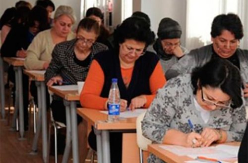 Müəllimlərin imtahanı başladı