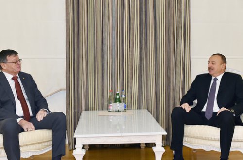 Prezident İlham Əliyev Avropa Voleybol Konfederasiyasının prezidenti Aleksandar Boriçiçi qəbul edib