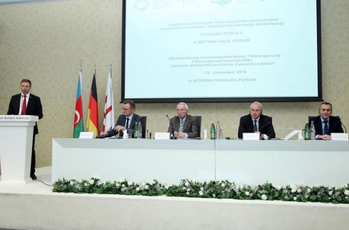 Azərbaycan-Almaniya əməkdaşlığı mövzusunda Beynəlxalq Forum keçirilib