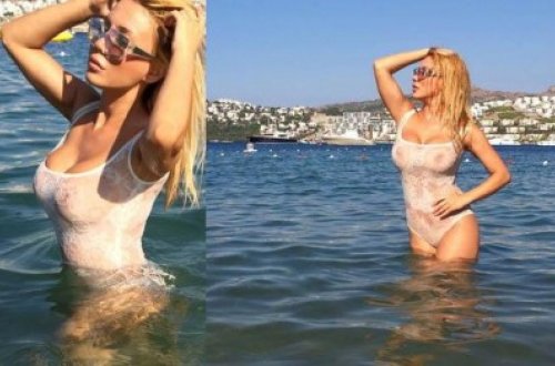 Sinəsini kiçildib belə elədi - foto