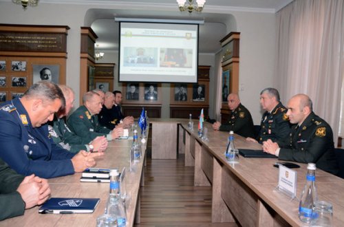 NATO ekspertləri Silahlı Qüvvələrin Hərbi Akademiyasında – FOTO