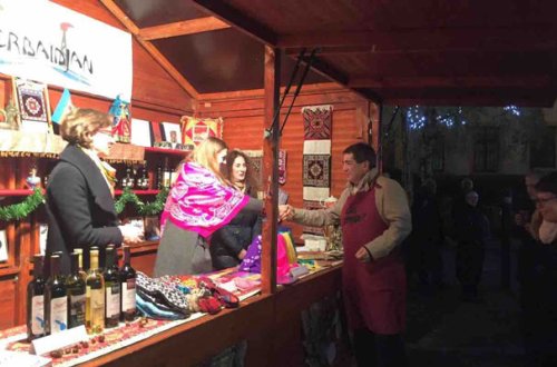 Mülhaus Milad yarmarkasında Azərbaycan köşkü - Fotolar